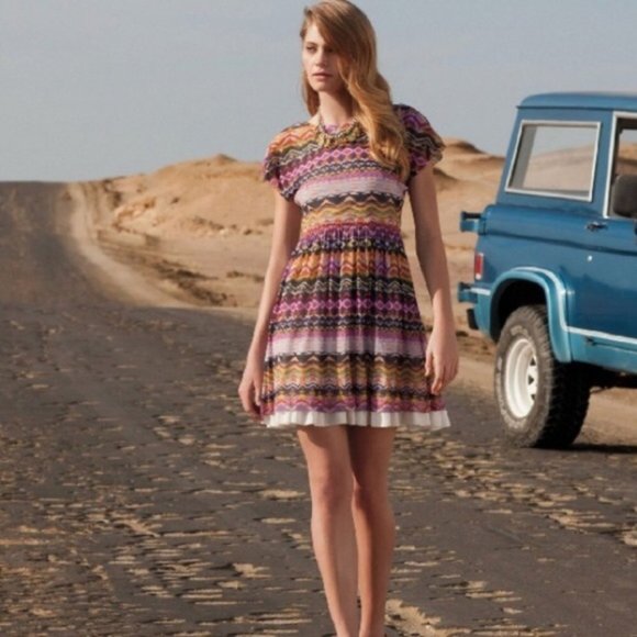 Anthropologie Dresses & Skirts - Anthropologie Weston Wear Caraz Aztec Print Flared Dress Size Medium